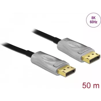 Cable óptico activo DeLOCK DisplayPort 1.4 8K 50 m
