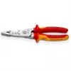 Pelacables Knipex 13 76 200 ME capacidad de pelado 6 mm rojo acero inoxidable amarillo