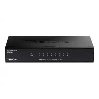 TRENDNET switch Gigabit de 8 puertos con carcasa metálica