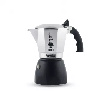 Bialetti Brikka cafetera moka 0,1 L negra, acero inoxidable