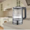 Hervidor de agua Maestro MR-053 1,7 l 2200 W cuerpo de cristal negro con indicador de nivel de agua