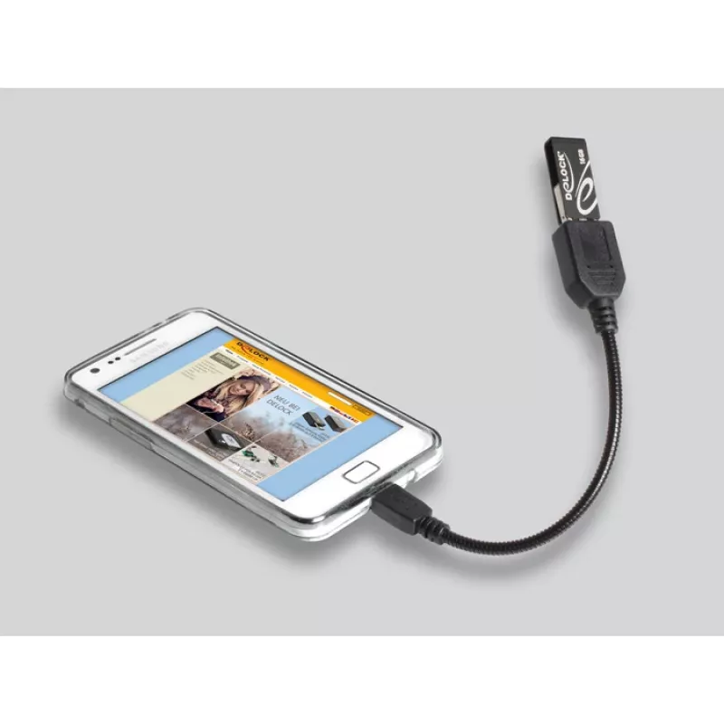 Cable USB Micro-USB B a USB A DELOCK 83293 0,18 m