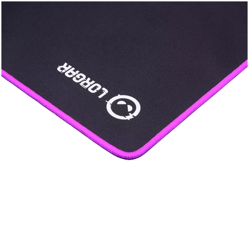 Alfombrilla gaming Lorgar Main 315, superficie de alta velocidad, base de goma antideslizante violeta, tamaño: 500 mm x 420 mm x 3 mm, peso 0,39 kg