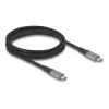 Cable USB DeLOCK 81192 USB4 Gen 2x2 2m USB-C negro gris