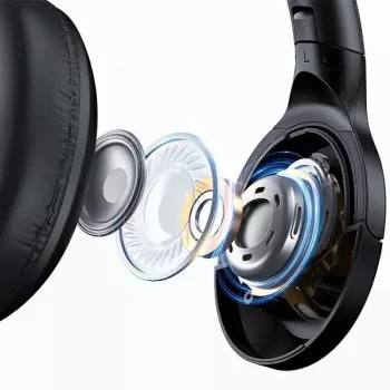 Auriculares Usams Bluetooth 5.3 Over-Ear Us-yh Serie negro/negro TDLYEJYS01