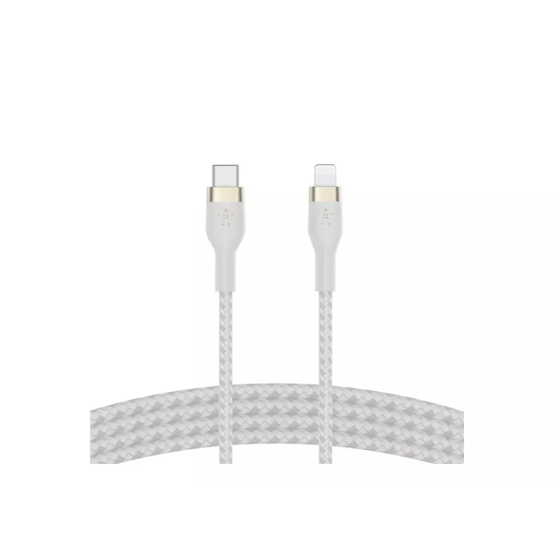 Belkin BOOST CHARGE - Cable Lightning - USB-C macho de 24 pines a Lightning macho - 2 m - blanco - para Apple iPad/iPhone/iPod (Lightning)