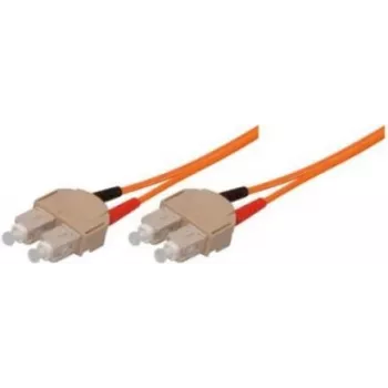 Tecline exertis Connect - Cable de conexión - SC multimodo (M) a SC multimodo (M) - 5 m - fibra óptica - 50/125 micrómetros - OM2 - naranja (75905)
