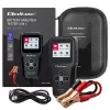 Qoltec 52489 Analizador y comprobador digital de baterías 3-en-1 con LCD y multilingüe 6V | 12V | 24V | 30Ah-200Ah