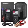 Qoltec 52489 Analizador y comprobador digital de baterías 3-en-1 con LCD y multilingüe 6V | 12V | 24V | 30Ah-200Ah