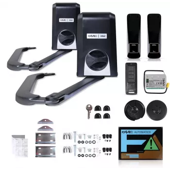 Kit de motor para puerta FAAC 392 24V para puertas de dos hojas de hasta 5 m de anchura total