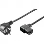 Cable de alimentación Goobay 96042 negro 1.5 m CEE7/7 C13 250V 16A