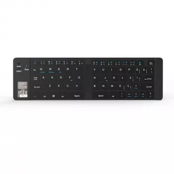 Teclado inalámbrico Inca IBK-579BT Bluetooth 66 teclas Metallic Plata