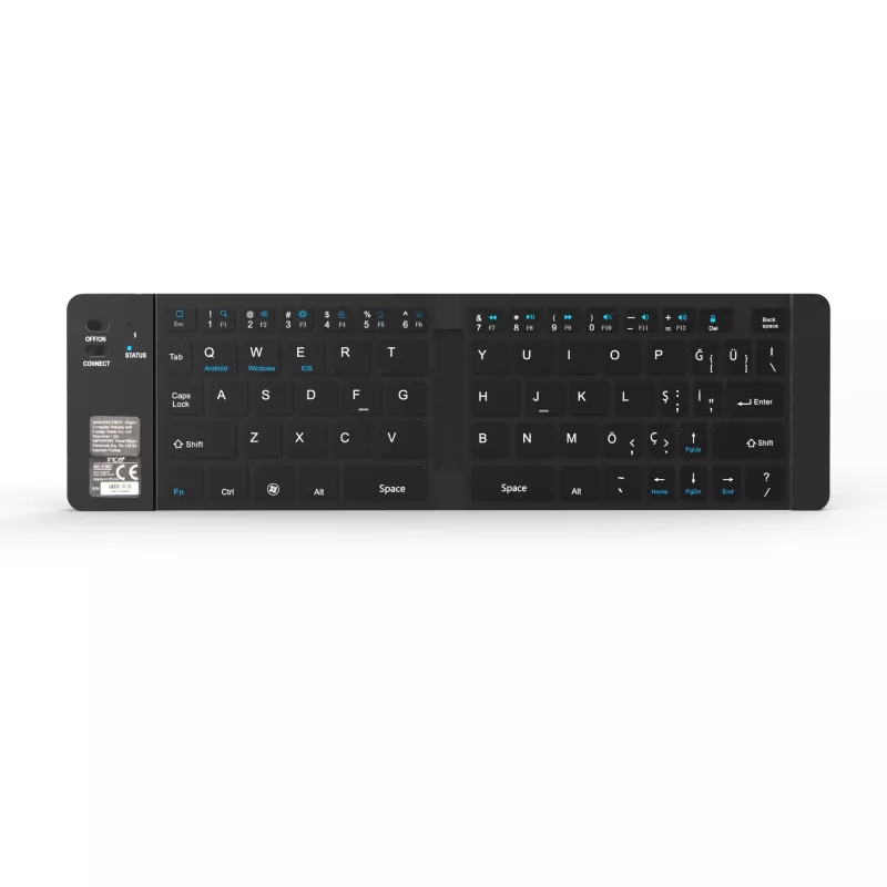 Teclado inalámbrico Inca IBK-579BT Bluetooth 66 teclas Metallic Plata