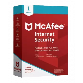 McAfee Internet Security - 1 usuario 1 año, Global