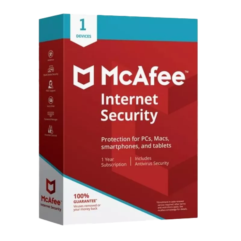 McAfee Internet Security - 1 usuario 1 año, Global