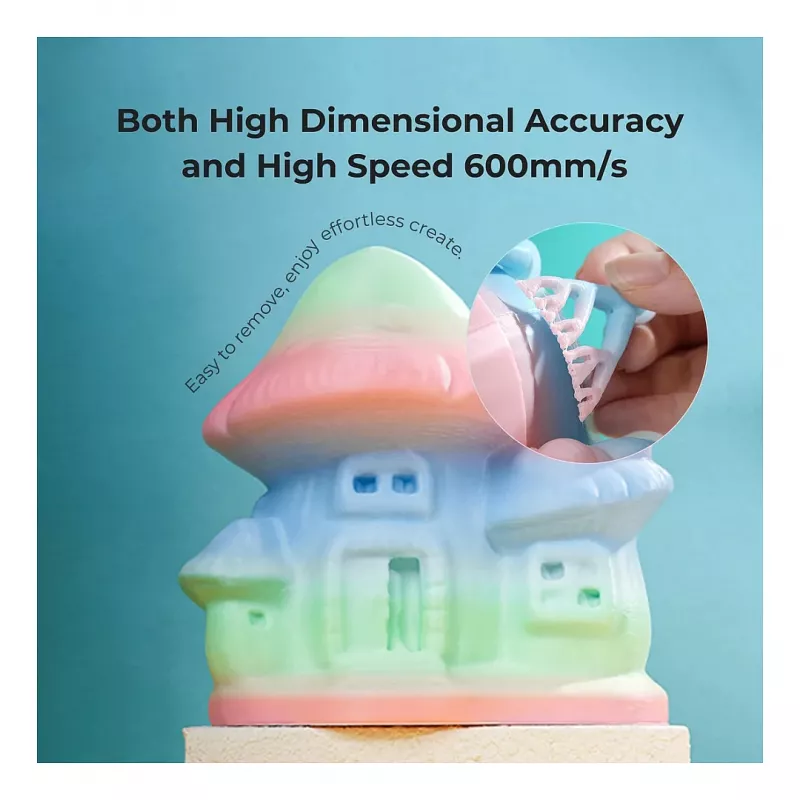 Filamento para impresión 3D Creality PLA 1,75 mm, 1 kg – azul/verde/rosa (Creality 3301010424)