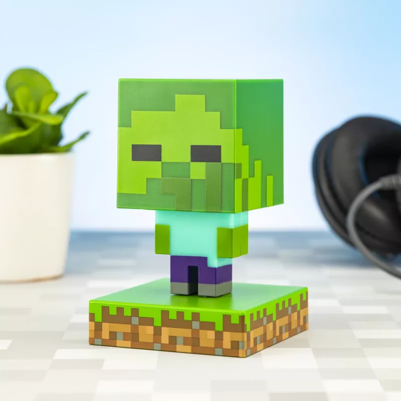 Lámpara de mesa Paladone Light Paladone Minecraft Zombie Light PP6592MCFV4 LED