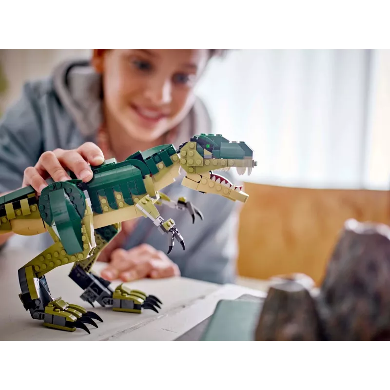 Juguete de construcción LEGO Creator 3 en 1 T.Rex, set de construcción, 626 piezas, 150 mm de altura, edad 9+