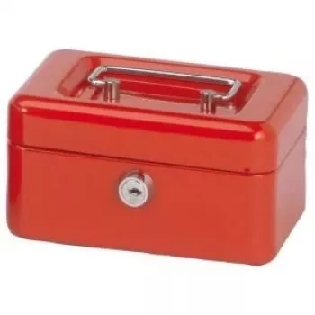 Caja de dinero MAUL, rojo, dimensiones: (An)152 x (Pr)125 x (Al)81 mm (56101-25)