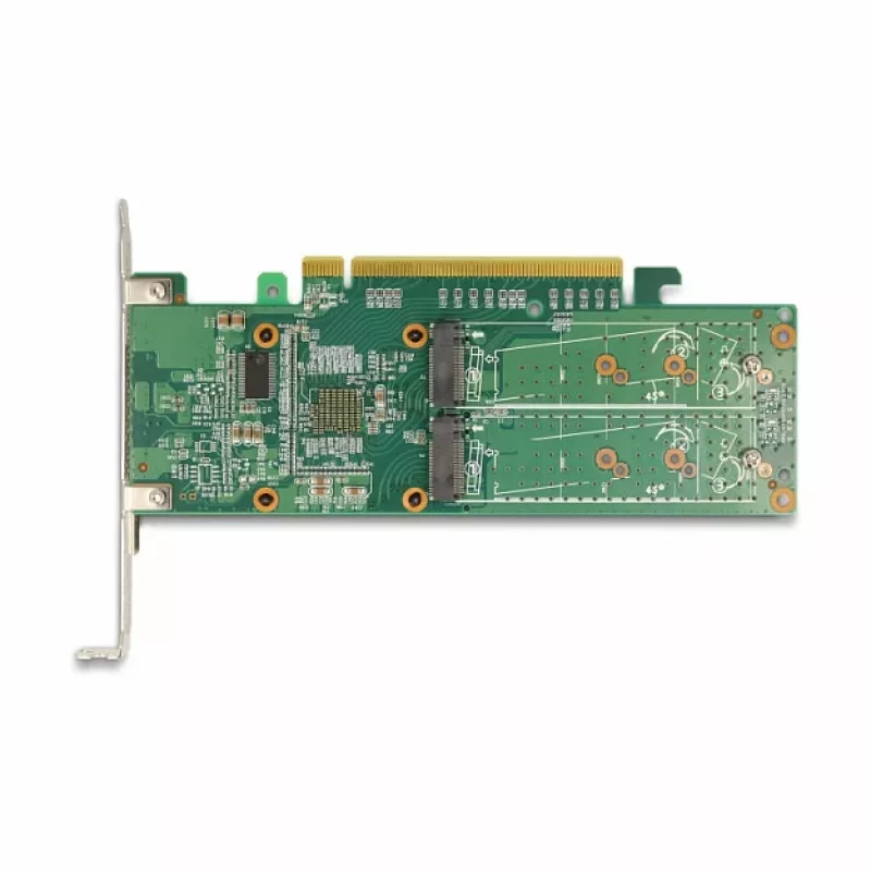 DeLOCK Tarjeta PCI Express x16 a 4 x NVMe M.2 Key M internos – formato Low Profile