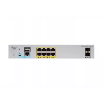 Cisco - Catalyst 2960CX-8PC-L - Switch - gestionado - 8 x 10/100/1000 (PoE+) + 2 x SFP + 2 x 10/100/1000 Sobremesa montaje en rack montaje en carril DIN montaje en pared PoE+ (124
