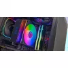 Ventilador para CPU TACENS Mars Gaming MCPU-LCD, ventilador de 120 mm, TDP 300 W, compatible con LGA1700/1200/115x/1366 y AM4/AM5, negro