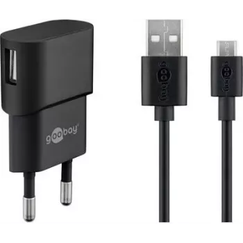 Goobay 45296 Cargador para dispositivos móviles para interior Negro (45296)