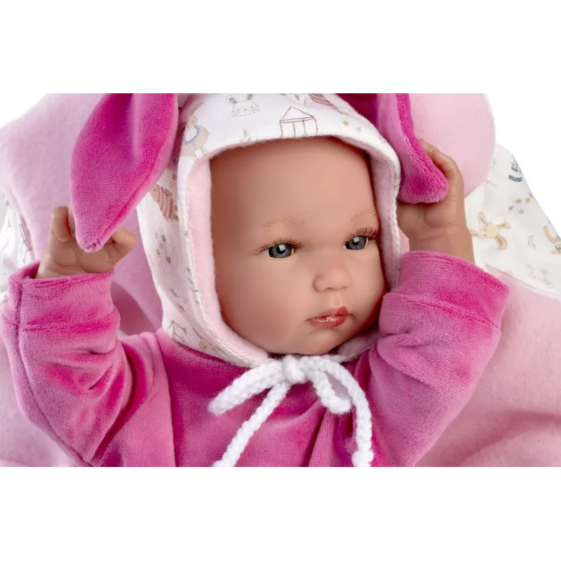 Muñeca bebé Llorens 35 cm vinilo con rasgos realistas y cuerpo blando