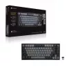 Teclado gaming inalámbrico Corsair K65 Plus Wireless 75% RGB, MLX Red - Negro, gris