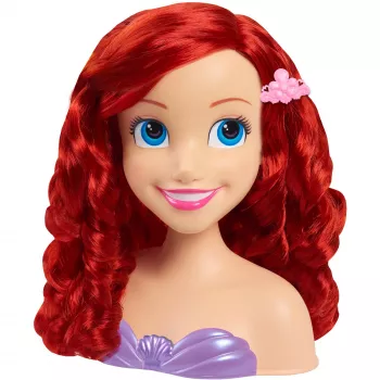 Disney Princess - Ariel Styling Head, cabeza para maquillar y peinar