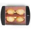 Jata JETT1587 tostadora, 400 W, 2 barras de cuarzo, bandeja recogemigas extraíble, acero inoxidable, negra
