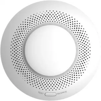Detector de humo EZVIZ CS-T4C — inalámbrico ZigBee, pila de litio 3V, 87×35×87 mm, 85 dB, montaje empotrado, blanco