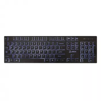 Teclado USB con cable SBOX K-22 US negro — distribución US, negro, conexión USB con cable
