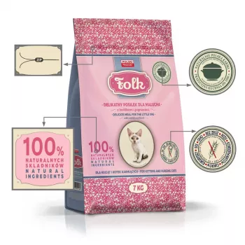FOLK Comida suave para gatitos con conejo y cordero - Comida seca para gatos - 7kg