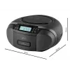 Reproductor de radio JVC RC-E444B negro con reproductor de CD y sintonizador FM