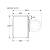 Lavadora-secadora Bosch WNA13401PL 8 kg / 5 kg 1400 rpm blanca
