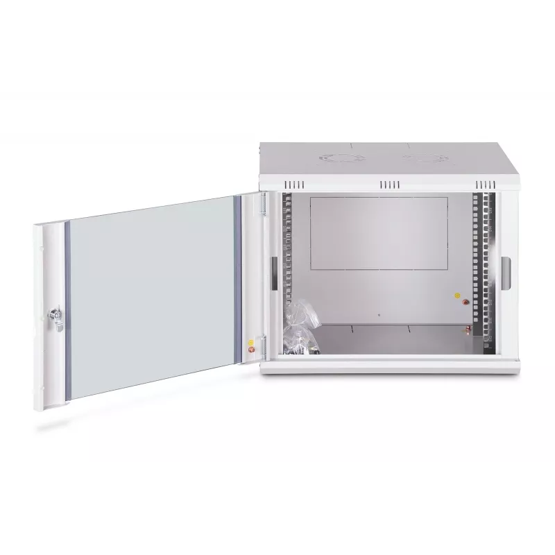 Carcasa rack de pared de 9U DIGITUS Dynamic-N DN-37104, 600 x 450 mm, IP20, cerradura con llave, sin montar