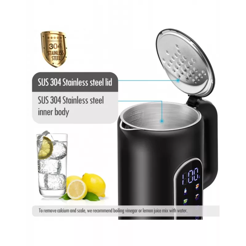 Hervidor eléctrico Forme FKG-2117 1,7 l 2200 W Negro