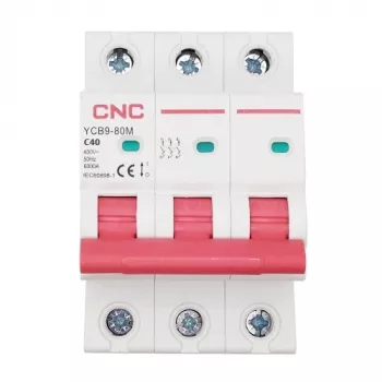 Interruptor automático HiSmart NV821563 3 polos 40 A curva C interruptor automático modular