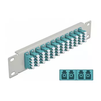 Panel de parcheo de fibra óptica DeLOCK 10