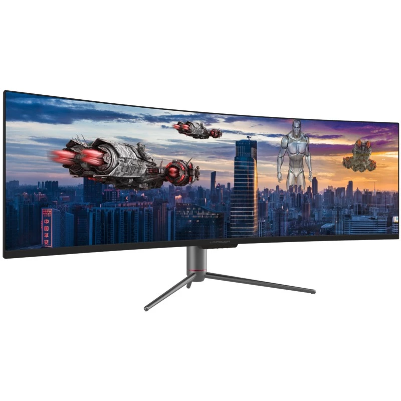 Pantalla LED LC-Power LC-M49-DQHD-120-C-Q 124,5 cm (49 pulgadas) 5120 x 1440 píxeles UltraWide Quad HD QLED Negra (LC-M49-DQHD-120-C-Q)