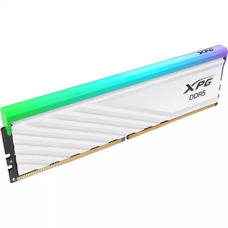 Módulo único ADATA DDR5 16GB 6000 CL36 — XPG Lancer Blade RGB, INTEL XMP y AMD EXPO (blanco)