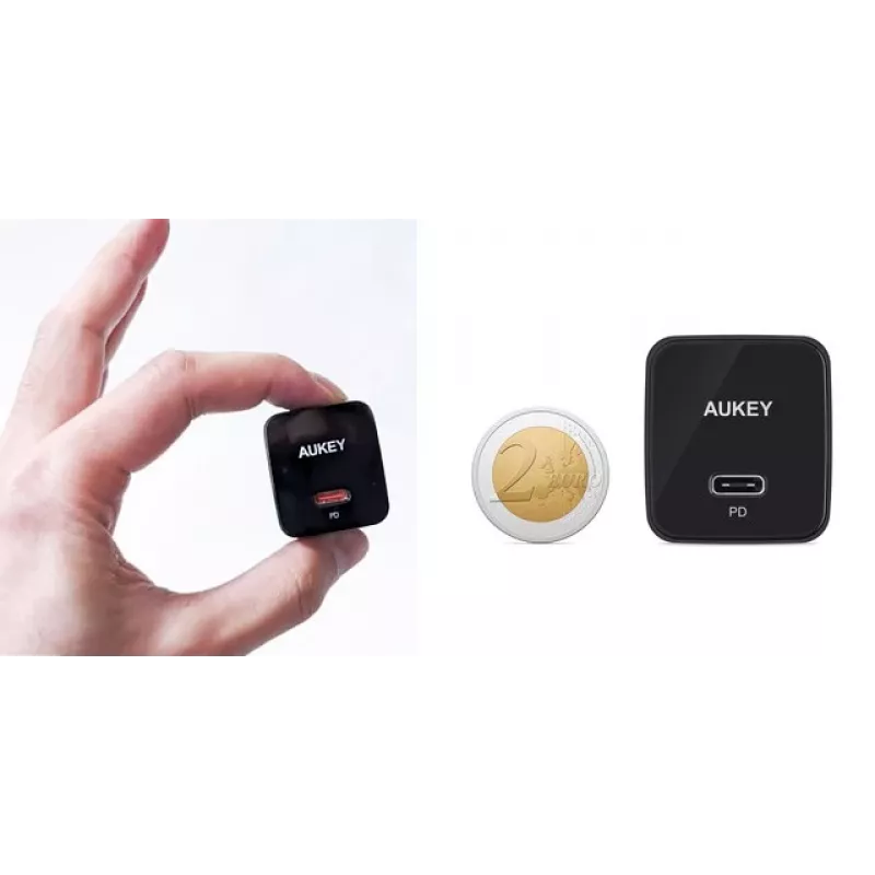 Cargador de pared Aukey PA-Y20S 20W USB-C Power Delivery, compacto, una conexión
