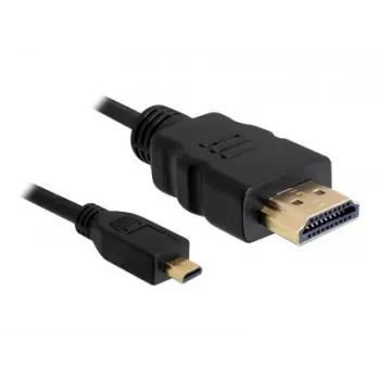 DeLOCK - Cable de vídeo/audio - HDMI - 32 AWG - HDMI, 19 polos (M) - 19 polos Micro-HDMI (M) - 3 m (82663)