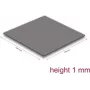Almohadilla térmica DeLOCK 18472 3,2 W/m·K gris 100x100x1 mm