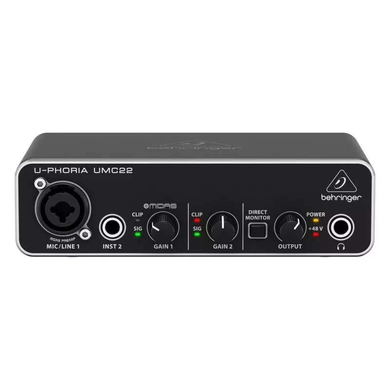 Behringer UMC22 Equipo musical complementario Preamplificador para conciertos/estudio