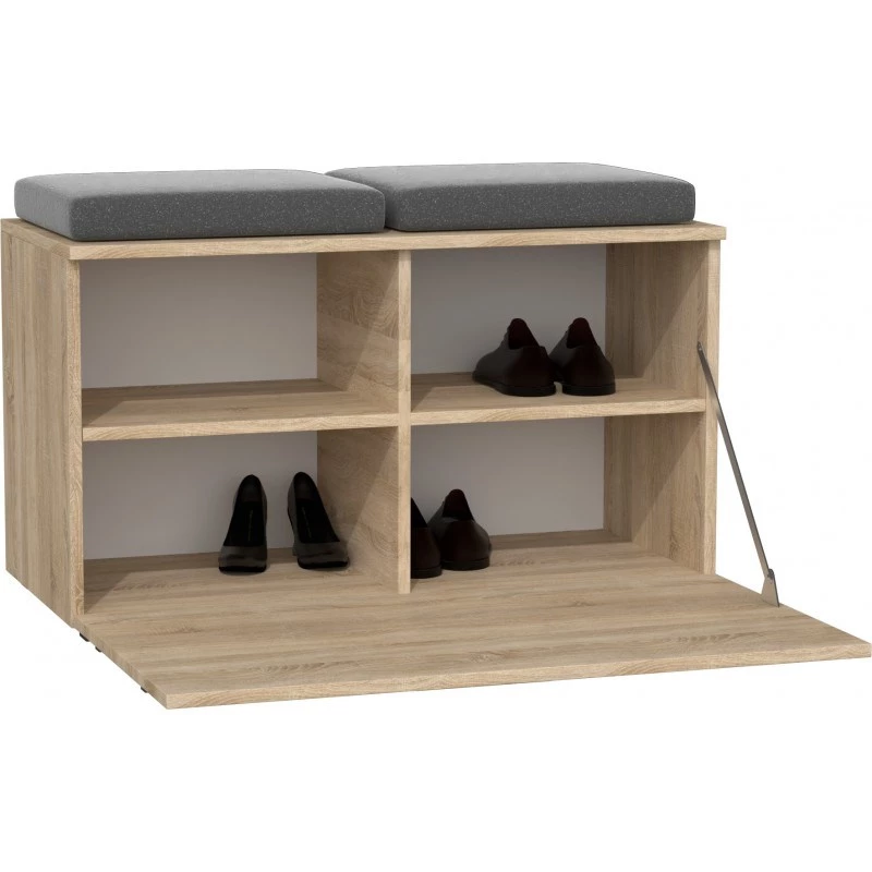 Zapatero cerrado Top e Shop OPAL SZAFKA SONOMA — roble, 850×450 mm, aglomerado, marco de 16 mm