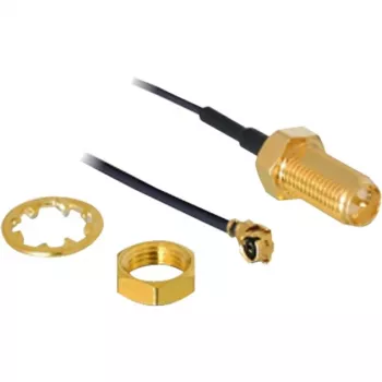 Antena DeLOCK RP-SMA WL I-PEX M / RP-SMA F negra