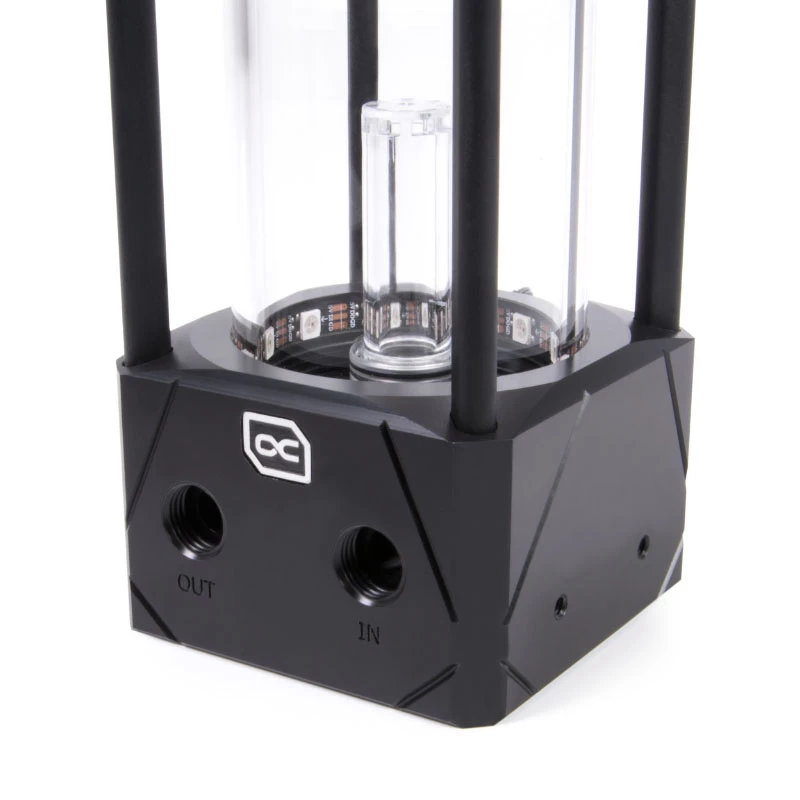 Alphacool Eisbecher Aurora D5 250 mm depósito con bomba VPP Apex D5, acetal/vidrio (13326)