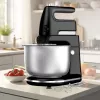 Batidora de vaso Maestro MR-553 con bol giratorio de acero inoxidable, 600 W, negra